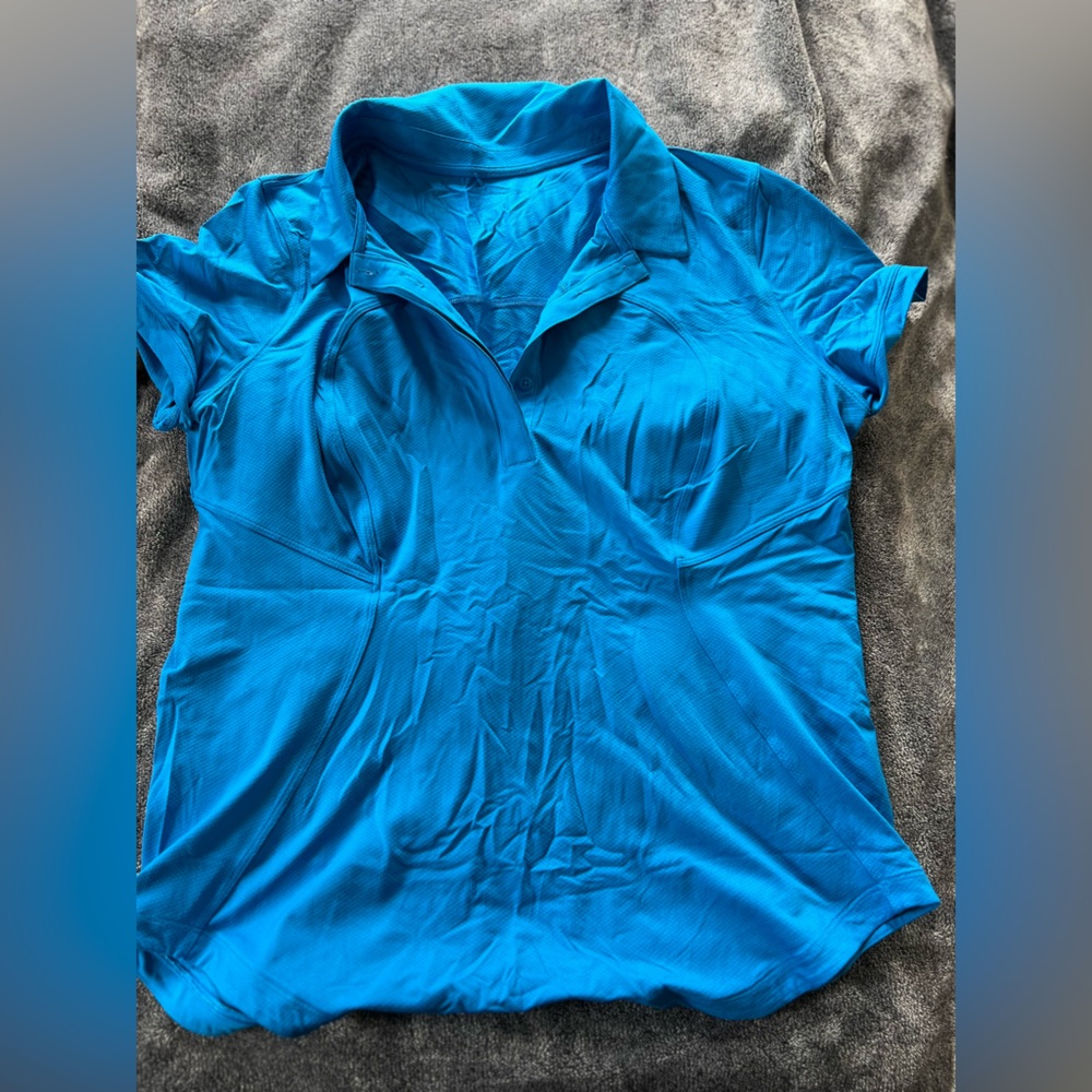 Lululemon Quick-Dry Short Sleeve Polo Shirt. size 12/14